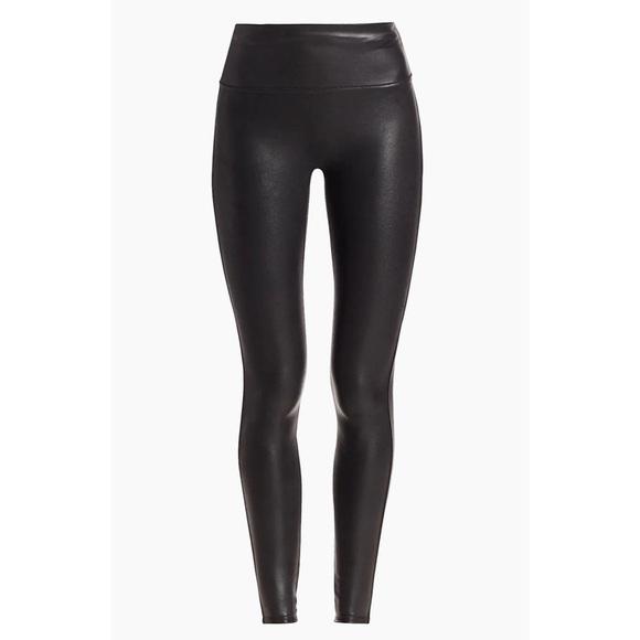 SPANX Black Faux Leather Leggings - Picture 2 of 6
